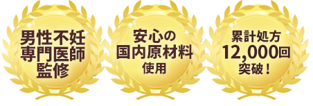 現役医師監修　安心の国内原材料使用　累計処方10,000個突破！